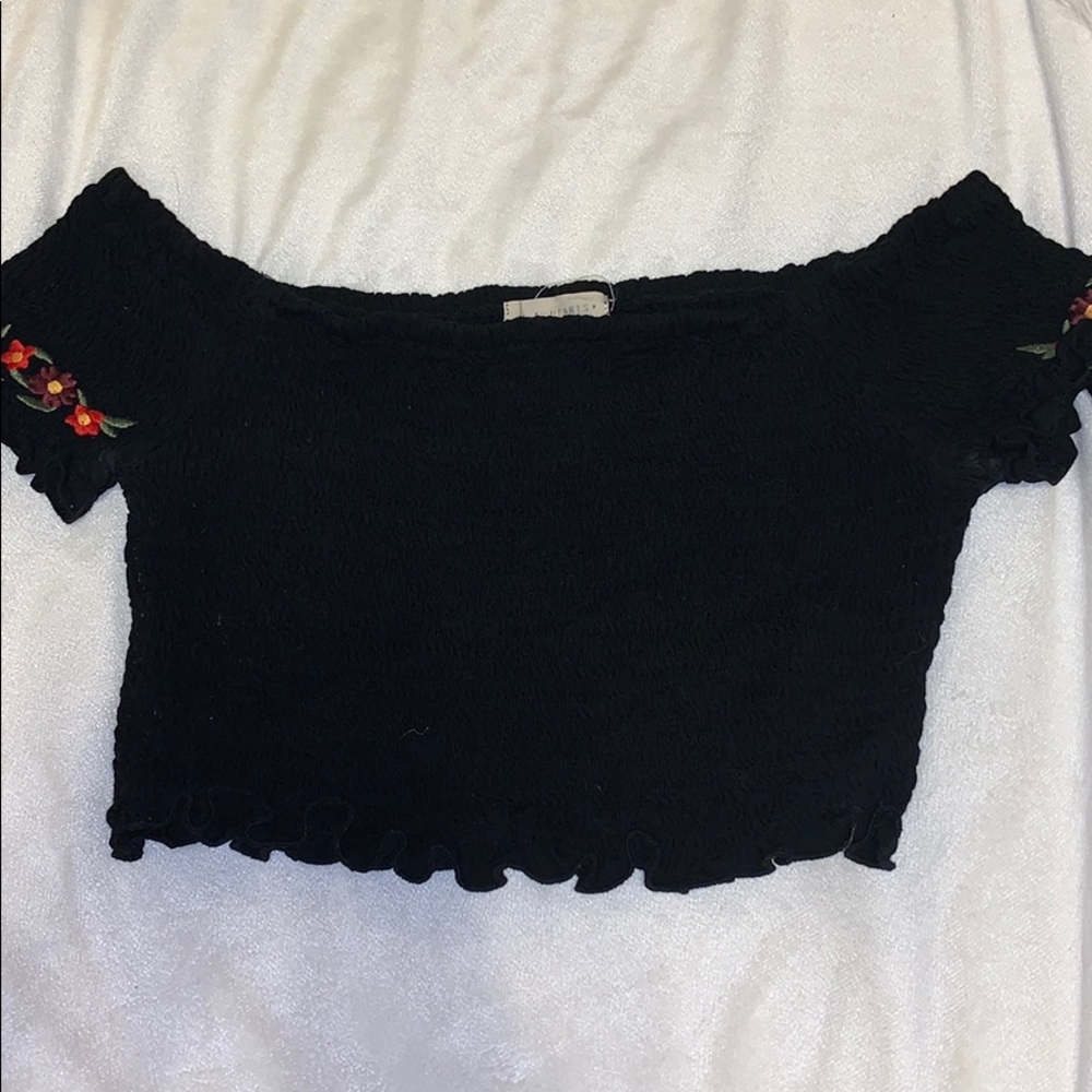 Off the shoulder crop top